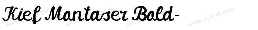 Kief Montaser Bold字体转换